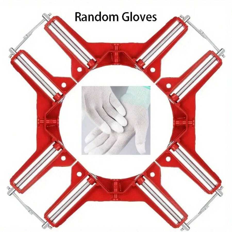 Right Angle Clamp 90 Degree Corner Clamp Glass Fish Tank Picture Frame Fixing Clamp Reinforced Woodworking Clamp Hardware Clamp