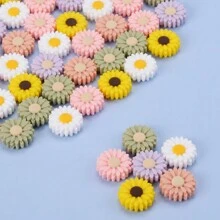 12 stks/set 22/30mm Leuke Bloem Vormige DIY Kraal Voor Vrouwen Voor DIY Sieraden Maken