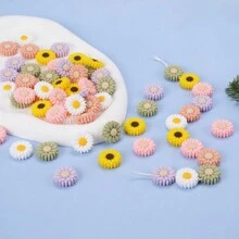 12 stks/set 22/30mm Leuke Bloem Vormige DIY Kraal Voor Vrouwen Voor DIY Sieraden Maken