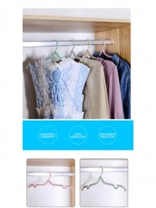 Multi-Functional Plastic Clothes Hanger ,Travel Space Saving Foldable Hanger Creative Clothes Rack Hanger Travel Accessories,Portable Multi-Functional Travel Folding Drying Rack,Clothes Hanger For Travel(Two Types Of Buckle Styles Are Randomly)Travel Essentials Vacation Holiday Back To School Supplies School Stuff School Essentials - Multicolor - View 9