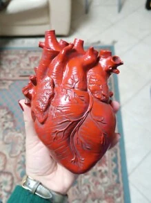 1入心形玻璃花瓶裝飾,可用作插畫裝飾品 - 彩色 - 查看 7