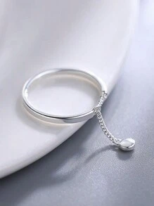 1 Miếng Sành điệu Đơn giản Thanh tú Thanh lịch Hợp thời Cá nhân hóa Cơ bản Thiết kế Nhẫn , Thích hợp Đối với Lễ hội , Đám cưới , Các bữa tiệc , Yến tiệc , Món quà Đối với Người yêu , Bạn , Hằng ngày Chế tạo Của Premium Màu bạc Chất liệu , Có Cao-kết thúc - Bạc - Xem 1