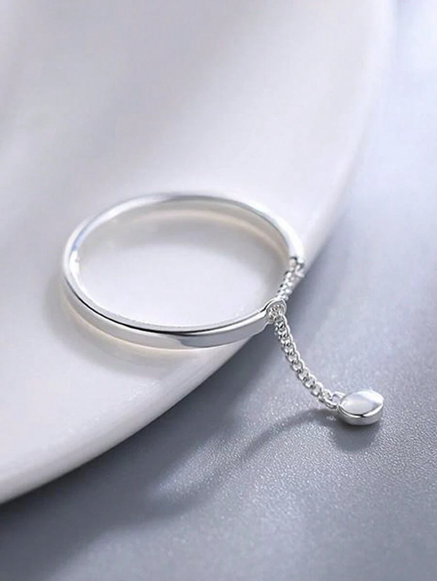 1 Miếng Sành điệu Đơn giản Thanh tú Thanh lịch Hợp thời Cá nhân hóa Cơ bản Thiết kế Nhẫn , Thích hợp Đối với Lễ hội , Đám cưới , Các bữa tiệc , Yến tiệc , Món quà Đối với Người yêu , Bạn , Hằng ngày Chế tạo Của Premium Màu bạc Chất liệu , Có Cao-kết thúc - Bạc - Xem 1