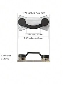 1個紅色磁吸式眼鏡掛繩胸針,時尚多功能便攜衣服夾扣磁鐵眼鏡耳機線路夾 - 紅色 - 查看 4