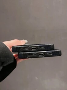 1pc Universe Galaxy Pattern Pu-Leather Shockproof Phone Case Compatible With Iphone - Multicolor - View 4