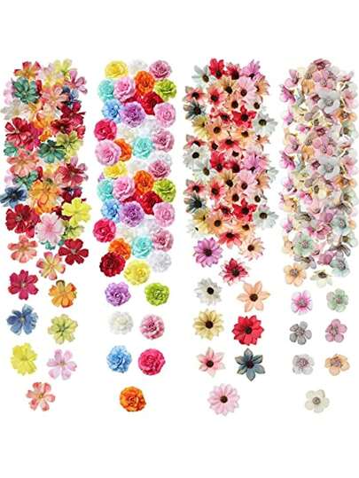 50 件/100 件各式人造花设计工艺材料套件