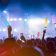2pcs/6pcs Led Glow Stick With Music Activated Function For Parties, Concerts, Weddings, Outdoor Activities And Celebrations. Great Gift For Festivals. - Multicolor - View 3