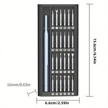 24合1精密螺絲刀套裝：最終移動電話和平板電腦維修工具！ - 黑色 - 查看 2