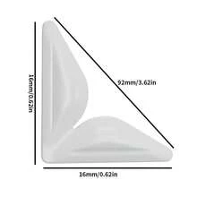 4pcs Car Door Edge Guards, Soft Rubber Anti-Collision Protectors, Invisible Clear Car Bumper Strip With Strong Adhesive Tape - Clear - View 6