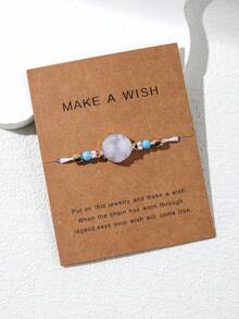 1入組女用可伸縮樹脂& Ccb珠子手鍊,時尚且適合日常穿著 - 彩色 - 查看 13