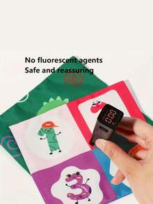 恐龍造型餐巾盒（附10片布餐巾和3片皺紋紙巾）,智力和耐撕的衛生紙盒,適用於手指鍛煉和娛樂 - 彩色 - 查看 8