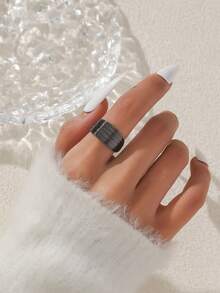 1pc C-Shaped Metal Wrap Fashionable Exquisite High-End Luxuriant Style Women's Ring - C-shaped Single Ring - View 4