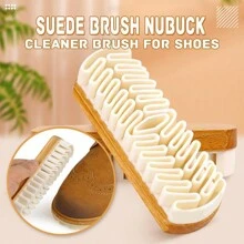 1pc Suede Brush - Crepe Suede Shoe Brush For Cleaning Nubuck And Suede On Boots, Shoes And Jackets - Luxury Leather Care - White - View 9