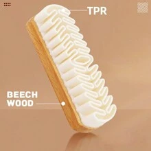1pc Suede Brush - Crepe Suede Shoe Brush For Cleaning Nubuck And Suede On Boots, Shoes And Jackets - Luxury Leather Care - White - View 10