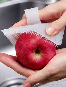 1pc/2pcs Flexible Fruit And Vegetable Brush Kitchen Multi-Functional Flexible Fruit And Vegetable Cleaning Brush Household Sink Cutting Board Gap Brush - Pink - View 3