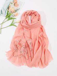 New Arrival Women's Stylish Rhinestone Decor Scarf Suitable For All Seasons, Casual Daily Wear - Multicolor - View 8