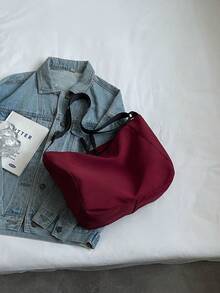 New Canvas Women's Bag Fashion Casual Shoulder Crossbody Bag Oxford Cloth Large Capacity Tote Bag - Red - View 10