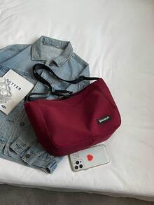 New Canvas Women's Bag Fashion Casual Shoulder Crossbody Bag Oxford Cloth Large Capacity Tote Bag - Red - View 9