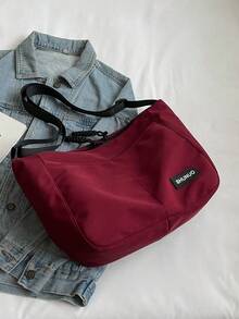 New Canvas Women's Bag Fashion Casual Shoulder Crossbody Bag Oxford Cloth Large Capacity Tote Bag - Red - View 8