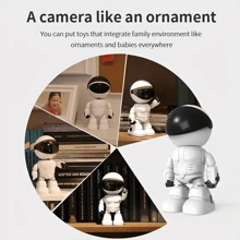 Experimente La Seguridad Del Hogar Definitiva Con La Cámara De Robot Más Inteligente: Inalámbrica, Video Hd, Visión Nocturna, Fácil Configuración - Blanco - Ver 6