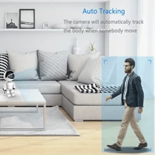 Experimente La Seguridad Del Hogar Definitiva Con La Cámara De Robot Más Inteligente: Inalámbrica, Video Hd, Visión Nocturna, Fácil Configuración - Blanco - Ver 7
