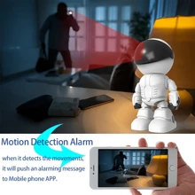 Experimente La Seguridad Del Hogar Definitiva Con La Cámara De Robot Más Inteligente: Inalámbrica, Video Hd, Visión Nocturna, Fácil Configuración - Blanco - Ver 5