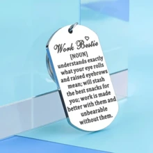 1入組女同事禮品鑰匙扣,適用於工作夥伴、閨蜜、老闆、女士的感謝、生日、退休、離職送禮 - 銀色 - 查看 5