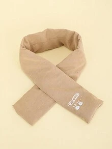 1pc Children's Scarf, Soft Winter Warm Knitted Scarf For Boys & Girls - Camel - View 6