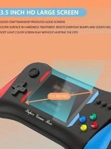 Small Game Console With Multiple Games Supporting Two Player Combat 1200mah Battery With 3.5-Inch Screen As A Gift - Red - View 4