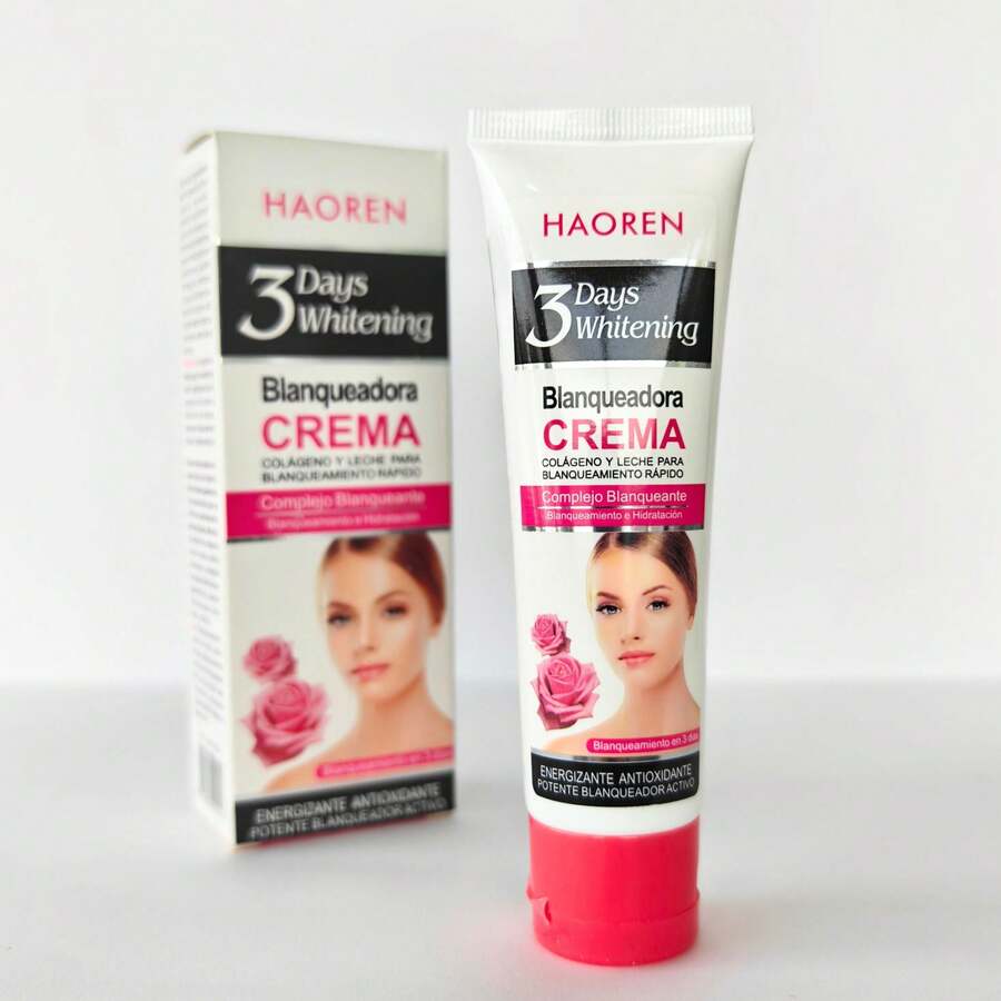 Crema Blanqueadora 3 Days Whitening Colágeno y Leche para Blanqueamiento Rápido - 1 Pieza - Ver 1