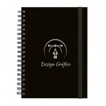 iscool College Notebook Plus Of Graphic Design Professions - 黑銀 - 查看 1