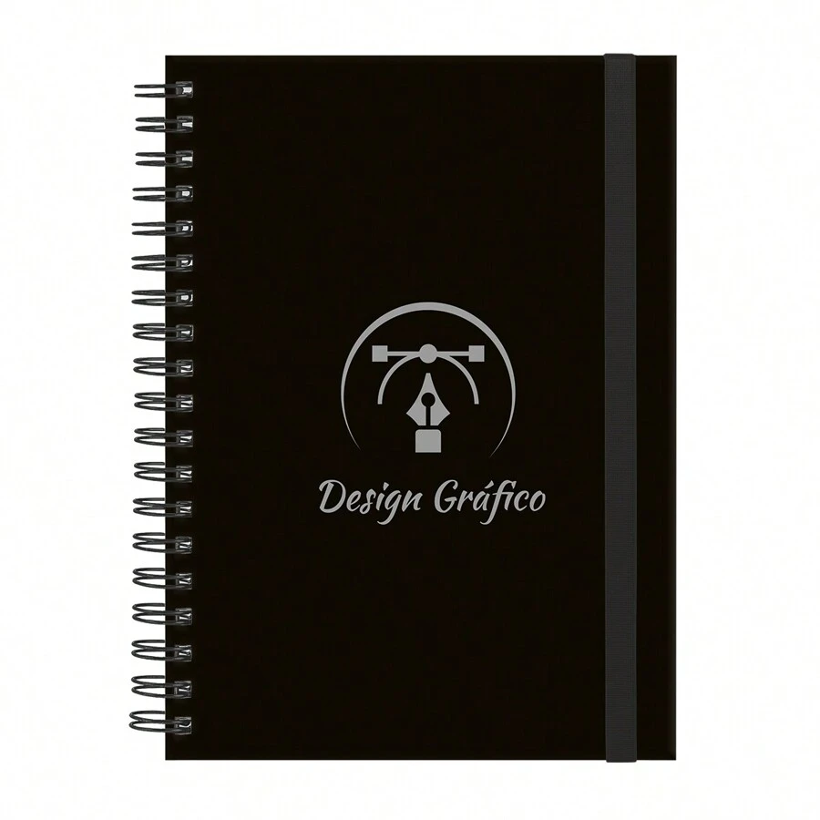 iscool College Notebook Plus Of Graphic Design Professions - 黑銀 - 查看 1
