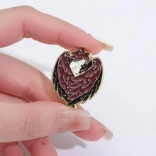 1只和天使徽章胸針,適合日常穿著、搭配衣服和背包,男女時尚珠寶 - 彩色 - 查看 7