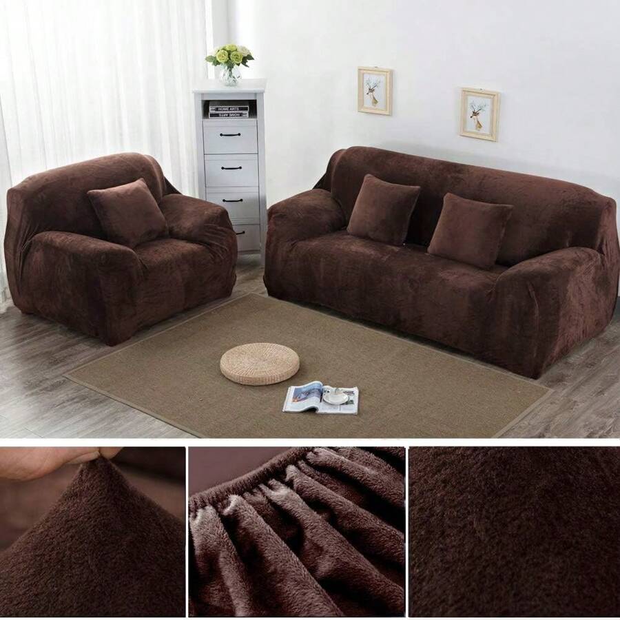 Sofa Covers - Brown - View 1