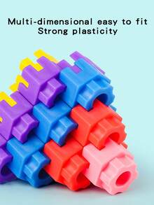 1pc 100pcs/Package Adult Building Blocks Toy(Colors Random) - Yellow - View 4