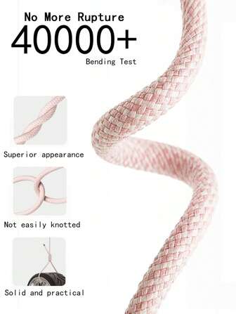 60W Type C To USB C Multi-Color Fast Charger Cable, High-Speed Charging, Compatible With Various Type C Interface Devices Fast Charging,Compatible With IPhone17/16/15/Pro/Pro Max