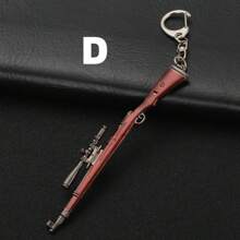 Llavero de pistola de estilo callejero, colgante de modelo de pistola de aleación, llavero de coche, llavero de coche para hombres, niños, niñas y mujeres como accesorio de coche, encanto de bolso, mochila para la escuela, ideas de regalo de Navidad lindas góticas y Y2k para maestros, amigos y hermanas