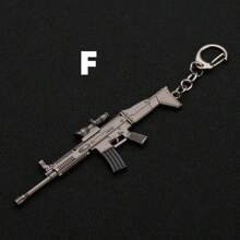 Llavero de pistola de estilo callejero, colgante de modelo de pistola de aleación, llavero de coche, llavero de coche para hombres, niños, niñas y mujeres como accesorio de coche, encanto de bolso, mochila para la escuela, ideas de regalo de Navidad lindas góticas y Y2k para maestros, amigos y hermanas