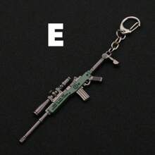 Llavero de pistola de estilo callejero, colgante de modelo de pistola de aleación, llavero de coche, llavero de coche para hombres, niños, niñas y mujeres como accesorio de coche, encanto de bolso, mochila para la escuela, ideas de regalo de Navidad lindas góticas y Y2k para maestros, amigos y hermanas