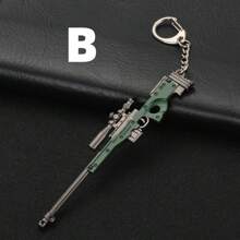 Llavero de pistola de estilo callejero, colgante de modelo de pistola de aleación, llavero de coche, llavero de coche para hombres, niños, niñas y mujeres como accesorio de coche, encanto de bolso, mochila para la escuela, ideas de regalo de Navidad lindas góticas y Y2k para maestros, amigos y hermanas