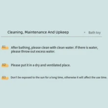 互動企鵝洗澡玩具,水上遊戲,男女孩女孩的洗澡時間好伙伴,嬰兒沐浴玩具 - 藍色 - 查看 6