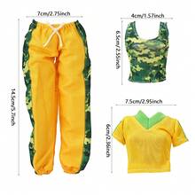 4 件/套 11.5 吋娃娃衣服套裝 = 1 件上衣 + 1 件褲子 + 1 雙鞋 + 1 副太陽眼鏡（不含娃娃）,節日禮物 - 玫紅色 - 查看 2