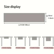 1set Valentine's Day Table Runner With 6pcs Placemats, Heart Print Non-Woven Fabric Tablecloth, Restaurant/Home Decoration, Living Room Entryway Decor - Pink Roses - View 2