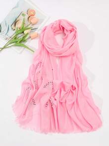 New Arrival Women's Stylish Rhinestone Decor Scarf Suitable For All Seasons, Casual Daily Wear - Multicolor - View 4