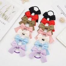 14个/包 可爱蝴蝶结发圈 - 适合所有年龄段的女宝宝，是理想的礼物之选 - 彩色 - 查看 6