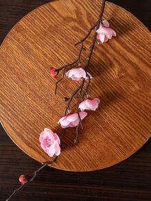 1入組秋季人造梅花花束,適用於情人節禮物束裝、婚禮裝飾、新娘手持花、腕花、胸花、家中飯廳臥室花瓶裝飾、diy生日派對蛋糕材料、新年裝飾材料、攝影道具 - 粉色 - 查看 4