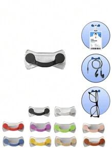 1 件裝黑色磁性懸吊眼鏡架別針胸針時尚多功能便攜式衣夾扣磁鐵眼鏡耳機線夾 - 黑色 - 查看 1