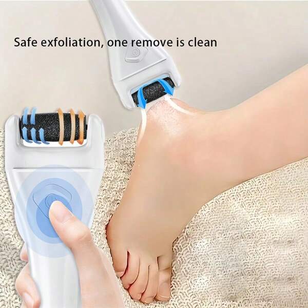 New Electric Foot File With Lcd Display, Rechargeable, Waterproof
