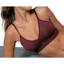 Charybdis Demillus Bra - 061332 Double Cups With Internal Opening That Allows The Insertion Of Removable Foam. - Burgundy - View 1