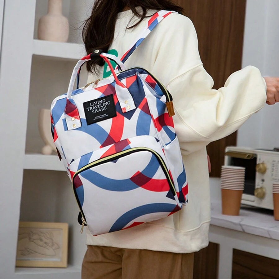 Diaper Bag, Waterproof Mommy Backpack With Large Capacity, Multifunctional, And Stylish - Fashion Style a - View 1